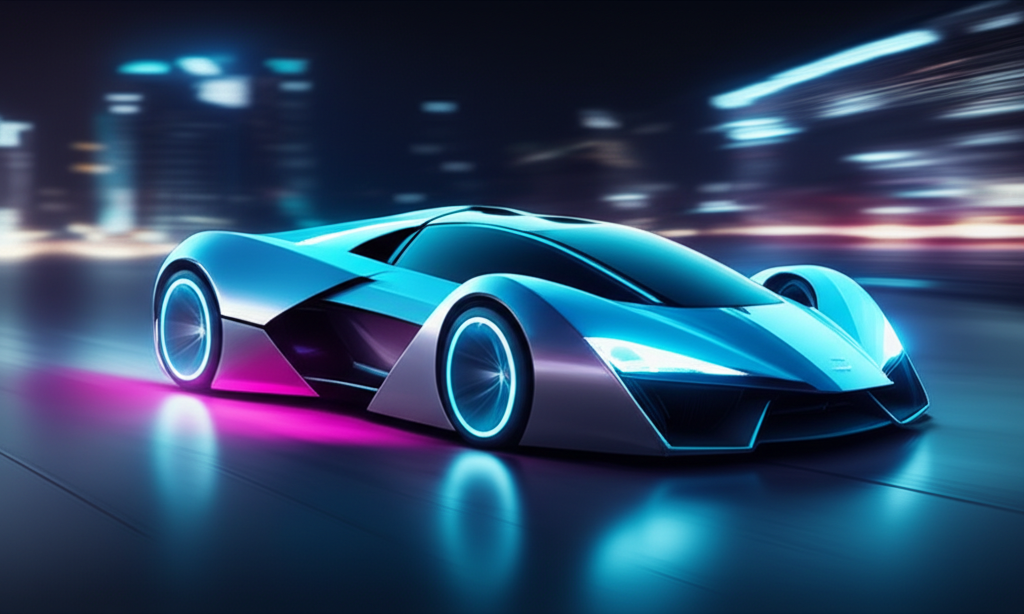 Holographic vehicle made of structured light patterns